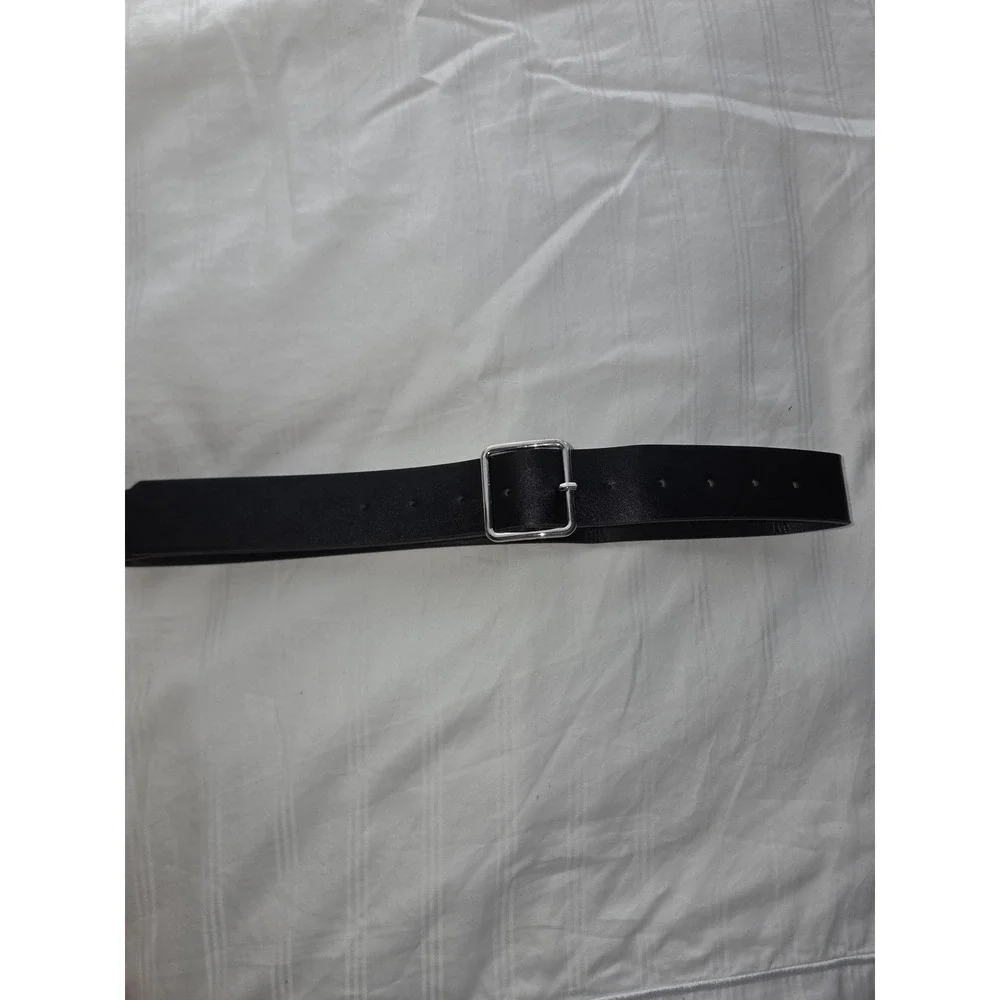 Commense Black Leather Belt Women's Fashion Waist Belt‎ with Square Buckle